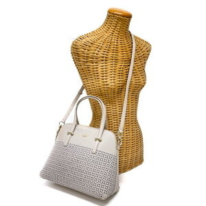 Kate Spade Handbag Leather Punching 2way Shoulder Crossbody Beige